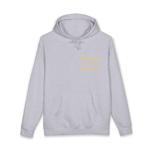 Expressing the Innerman Hoodie — Mindfulness Quote Pullover (Be Present, Listen with Your Heart)