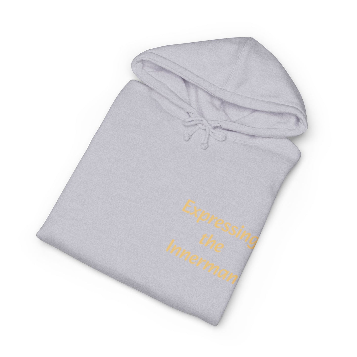Expressing the Innerman Hoodie — Mindfulness Quote Pullover (Be Present, Listen with Your Heart)