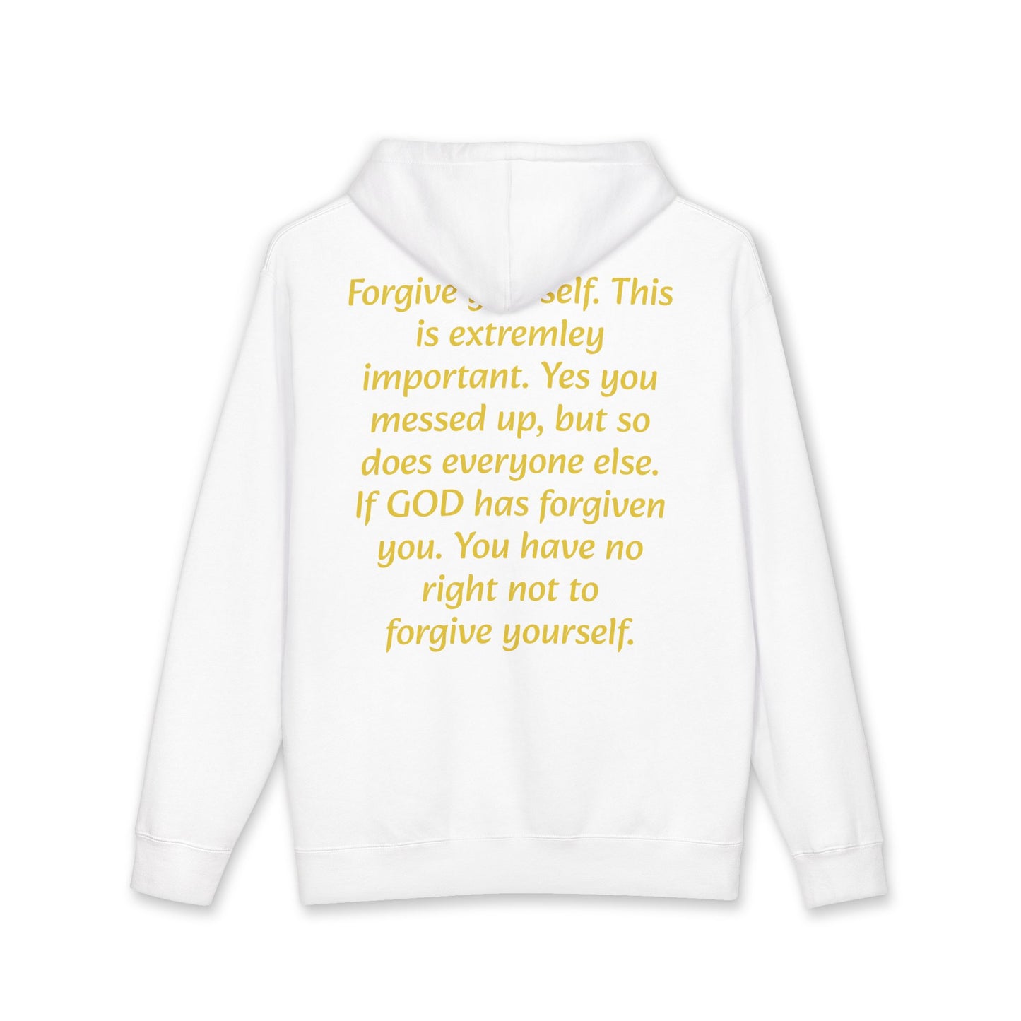 Expressing the Innerman Hoodie – "Forgive Yourself" Inspirational Pullover
